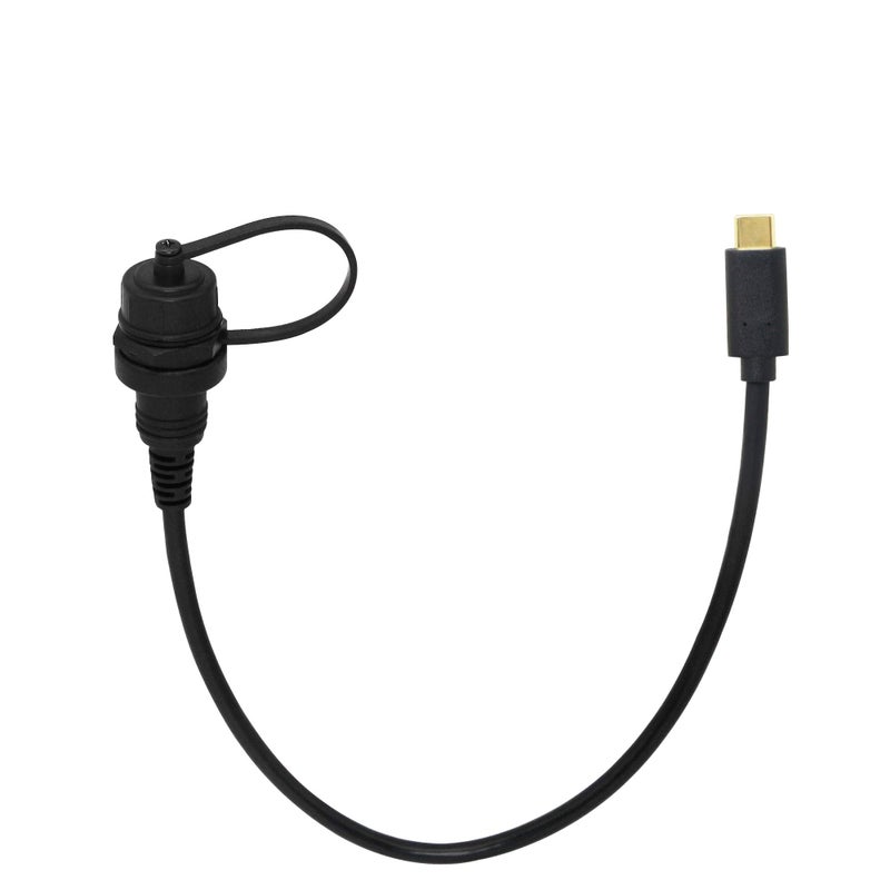 CERRXIAN 30cm Gold Plated USB Type C 3.1 Mount Extension Dash Flush Cable for Car, Boat, Motorcycle, Truck Dashboard (USB-C 3.1) - Image 3